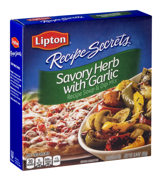 Lipton Recipe Secrets Soup and Dip Mix Savory Herb with Garlic