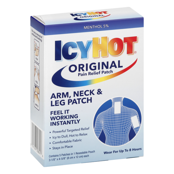 Icy Hot Medicated Patch Extra Strength Arm, Neck & Leg and Small Areas ...