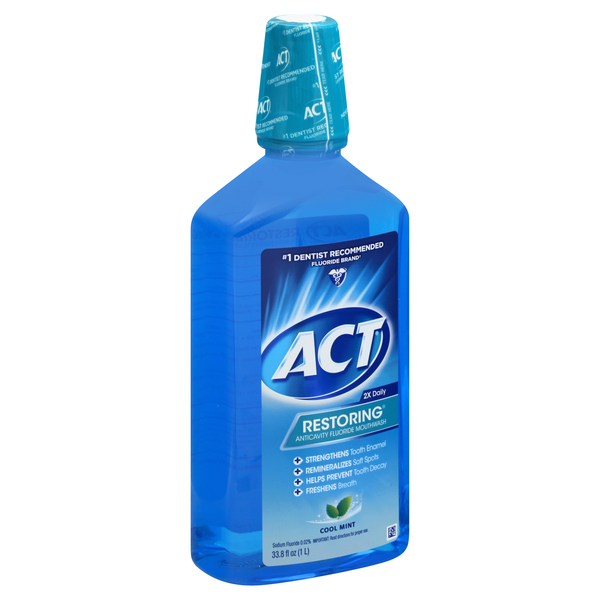 Act Restoring Mouthwash Cool Mint HyVee Aisles Online Grocery Shopping