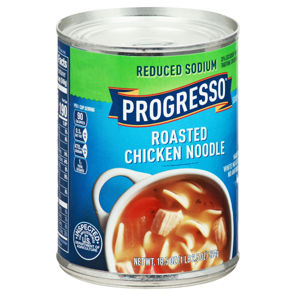 Progresso Reduced Sodium Roasted Chicken Noodle Soup | Hy-Vee Aisles ...