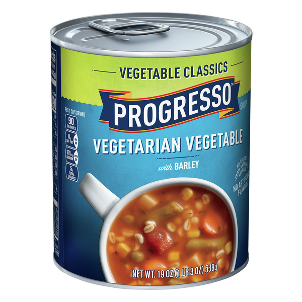 Progresso Vegetable Classics Vegetarian Vegetable with Barley Soup | Hy ...