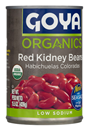 Goya Organics Red Kidney Beans, Low Sodium