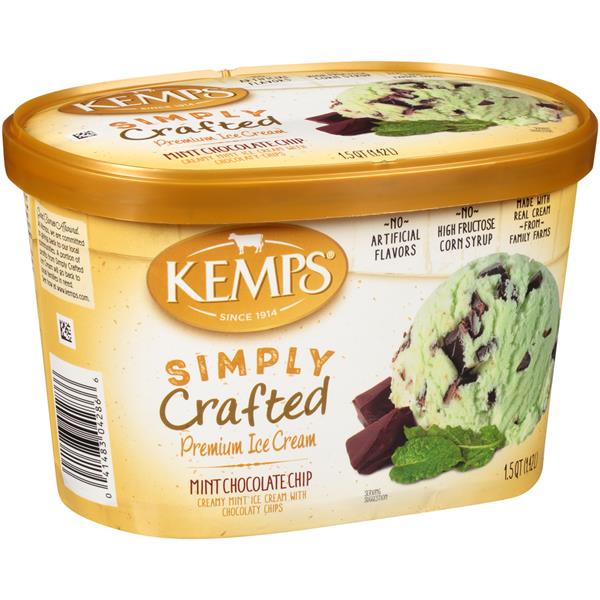 Kemps Simply Crafted Mint Chocolate Chip Premium Ice Cream HyVee