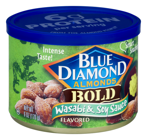 Blue Diamond Wasabi and Soy Sauce Flavored Almonds, 6oz. | Hy-Vee