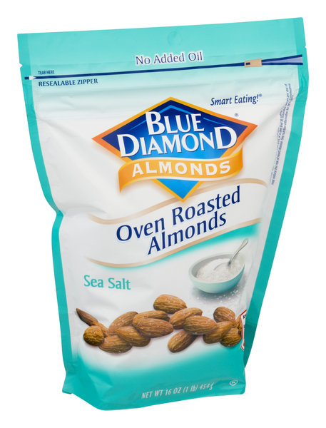 Blue Diamond Dry Roasted Sea Salt Almonds Case