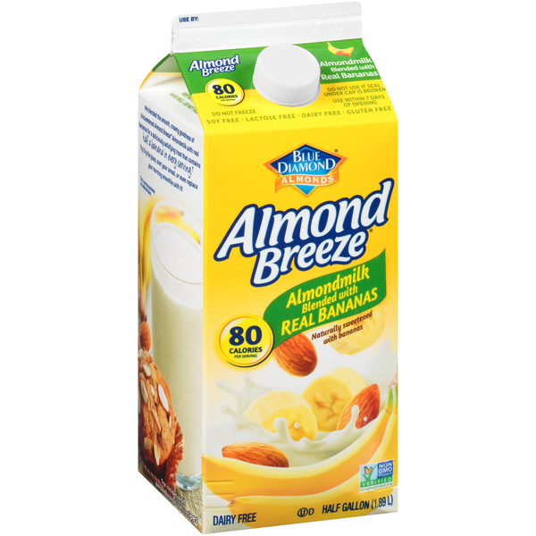 banana almond milk blue diamond