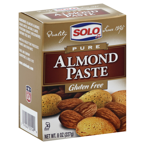 Solo Gluten Free Pure Almond Paste Hy Vee Aisles Online Grocery Shopping