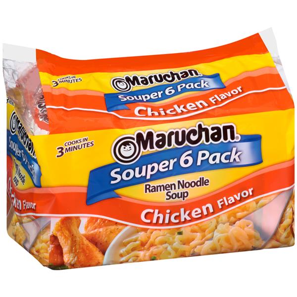 Maruchan Chicken Flavor Ramen Noodle Soup Souper 6Pack HyVee Aisles