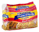Maruchan Beef Flavor Ramen Noodle Soup Souper 6Pk, 6-3 oz Packages