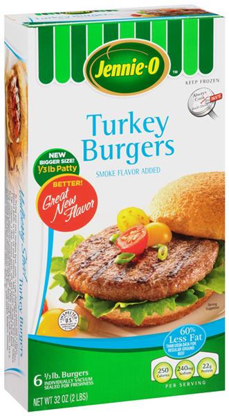 Jennie-O Original 1/3 Turkey Burgers 6Ct | Hy-Vee Aisles Online Grocery ...