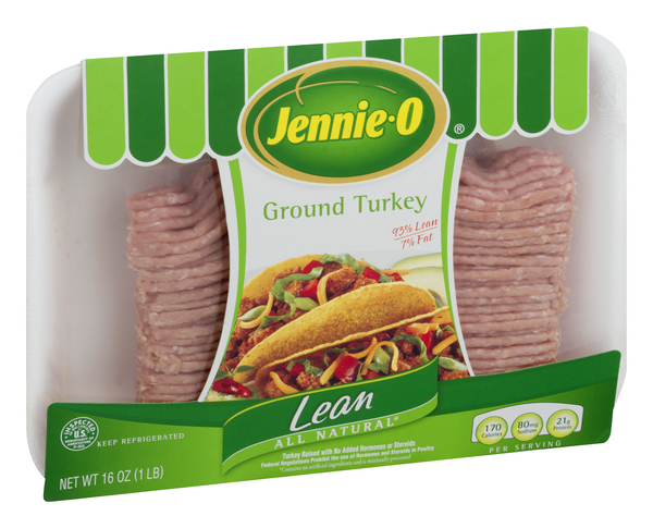 Jennie-O All-Natural 93% Lean Ground Turkey, 1 lb - Ralphs