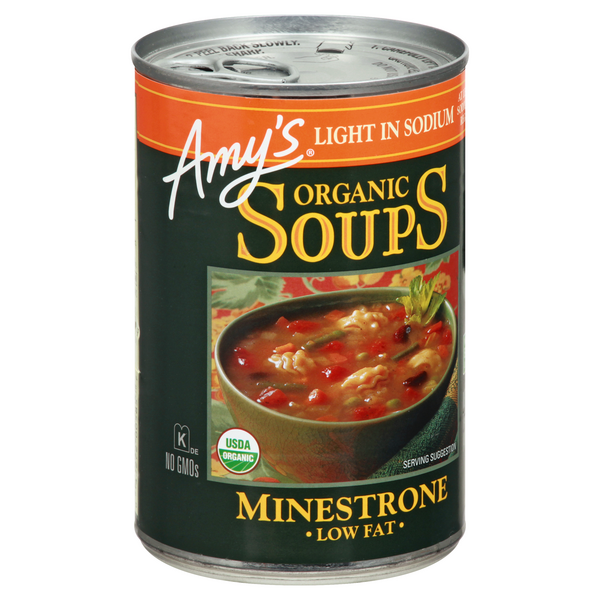 Amys Soups, Low Fat, Organic, Minestrone | Hy-Vee Aisles Online Grocery ...