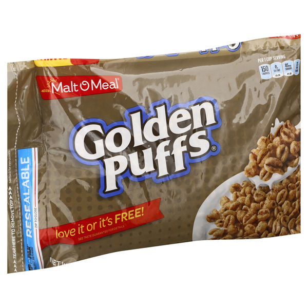 Malt-O-Meal Golden Puffs Cereal: Caramel-Flavored Puffs