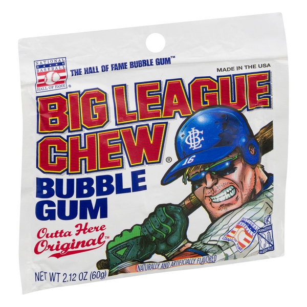 Big League Chew Original Bubblegum 2.12oz Pouch - 12ct