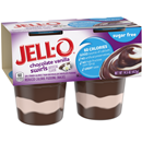 Jell-O Sugar Free Chocolate Vanilla Swirls Reduced Calorie Pudding Snacks 4Ct