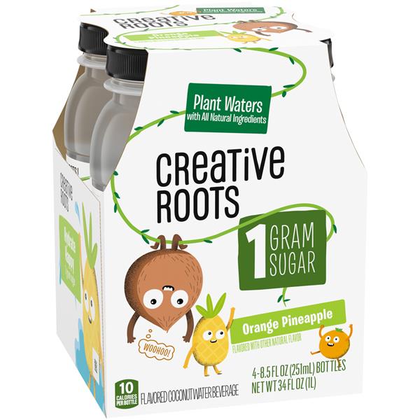 Creative Roots Orange Pineapple Coconut Water Beverage 4Pk HyVee