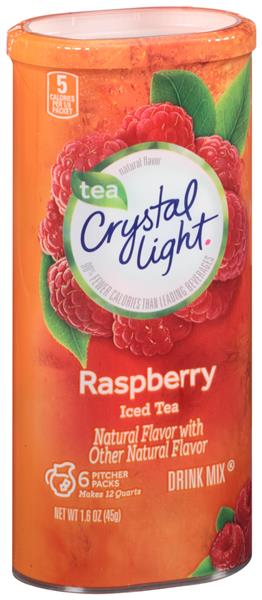 Crystal Light Raspberry Iced Tea Drink Mix Pitcher Packs 6Ct | Hy-Vee ...