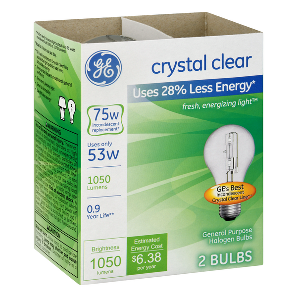 ge crystal clear 75 watt