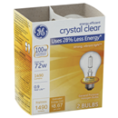 GE Energy Efficient Crystal Clear 72 Watt General Purpose Halogen Bulbs