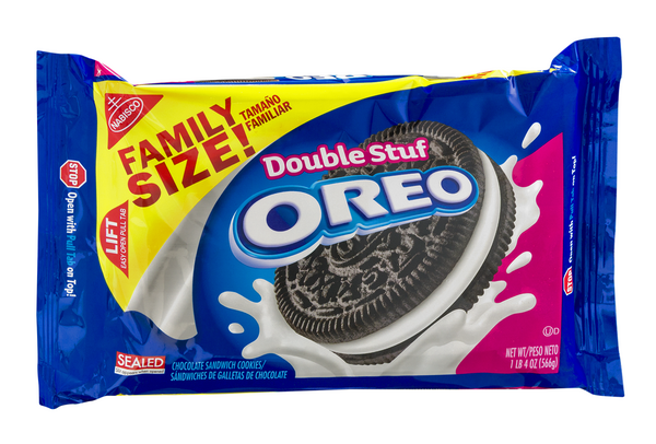 Nabisco Double Stuf Oreo Chocolate Sandwich Cookies Family Size Hy Vee Aisles Online Grocery Shopping