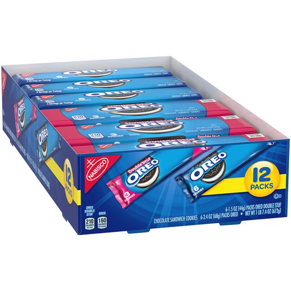 Nabisco Double Stuf Oreo Chocolate Sandwich Cookies Oreo Chocolate Sandwich Cookies Variety Pack Hy Vee Aisles Online Grocery Shopping