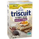 Nabisco Triscuit Garlic & Onion Woven with Poppy Seeds Crackers