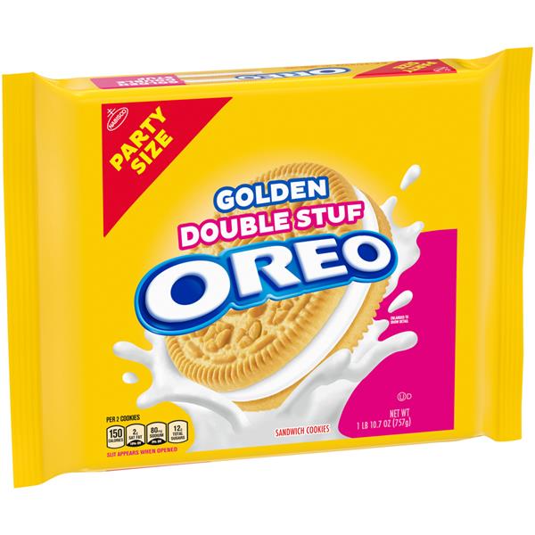 Nabisco Oreo Golden Double Stuf Sandwich Cookies Party Size Hy Vee Aisles Online Grocery Shopping