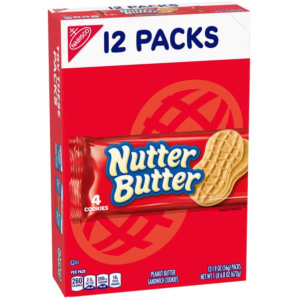 Nabisco Nutter Butter Peanut Butter Packs 12-1.9 oz Packs | Hy-Vee ...