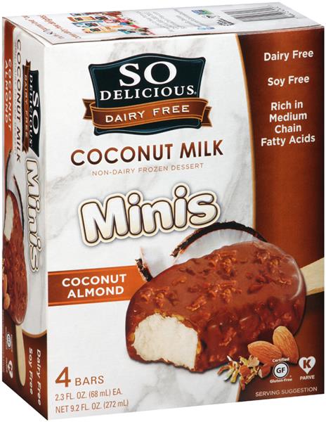 So Delicious Dairy Free Minis Coconut Almond Coconut Milk Bars 4ct Hy Vee Aisles Online