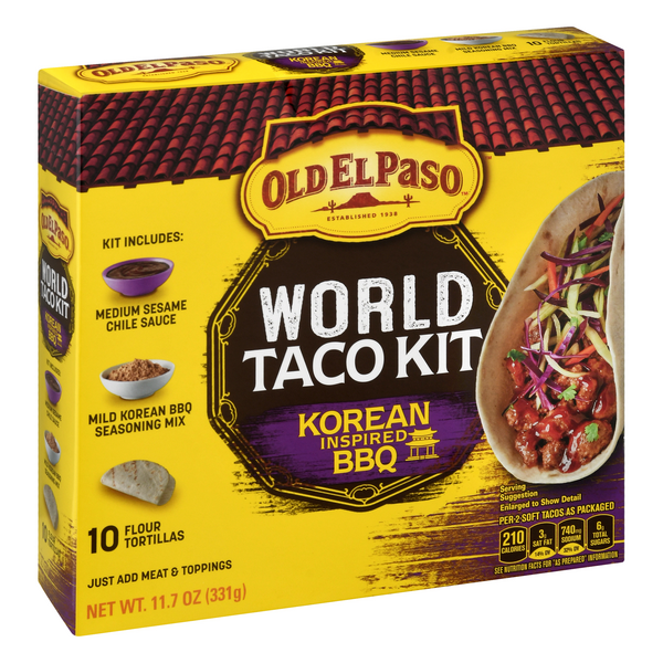 Old El Paso Korean Inspired BBQ World Taco Kit | Hy-Vee Aisles Online  Grocery Shopping