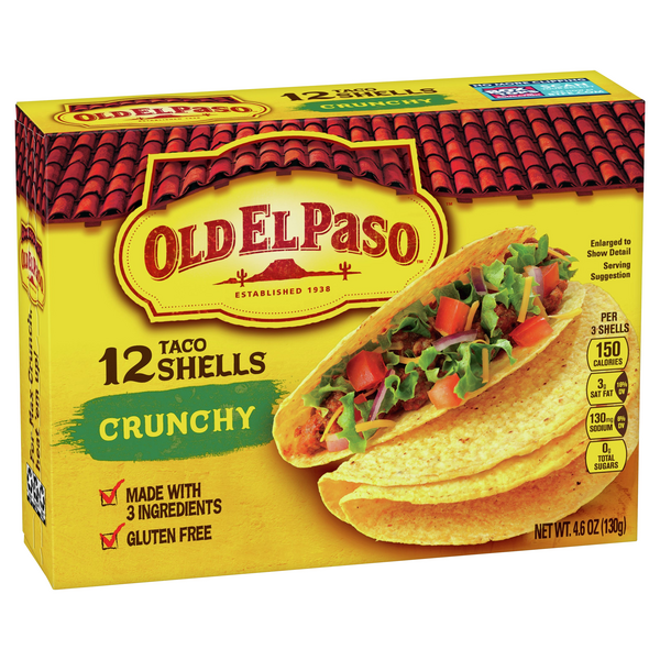 Old El Paso Crunchy Taco Shells 12Ct HyVee Aisles Online Grocery Shopping