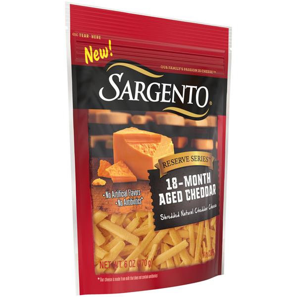 Sargento Reserve Series 18Month Aged Cheddar Shredded Cheese HyVee