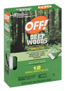OFF! Deep Woods Towelettes Insect Repellent 12 ct. Box