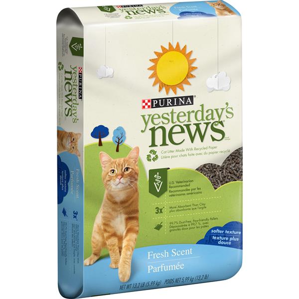 Purina Yesterday's News Fresh Scent Softer Texture Cat Litter HyVee