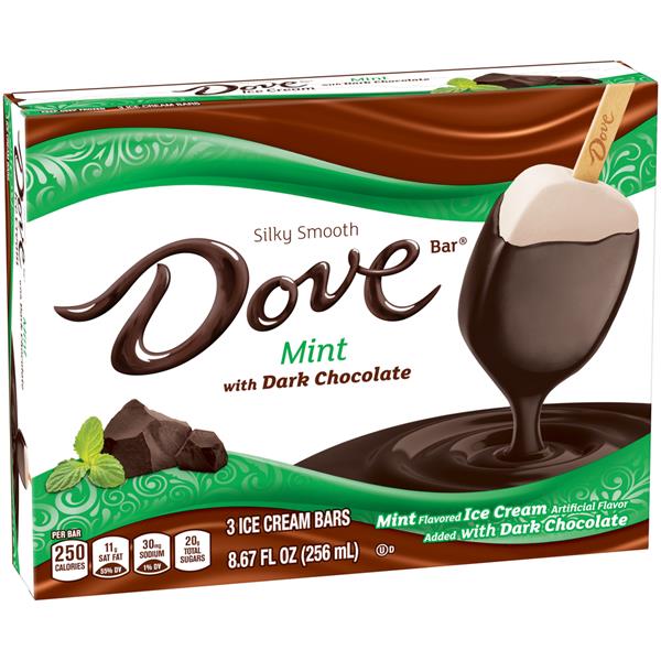 Dove Mint with Dark Chocolate Ice Cream Bars 3Ct HyVee Aisles Online