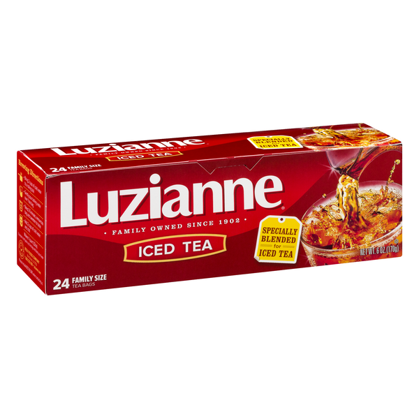 Details about   Luzianne Family Size Iced Tea Bags 24 ct Box Pack of 6 PP-GRCE31592 