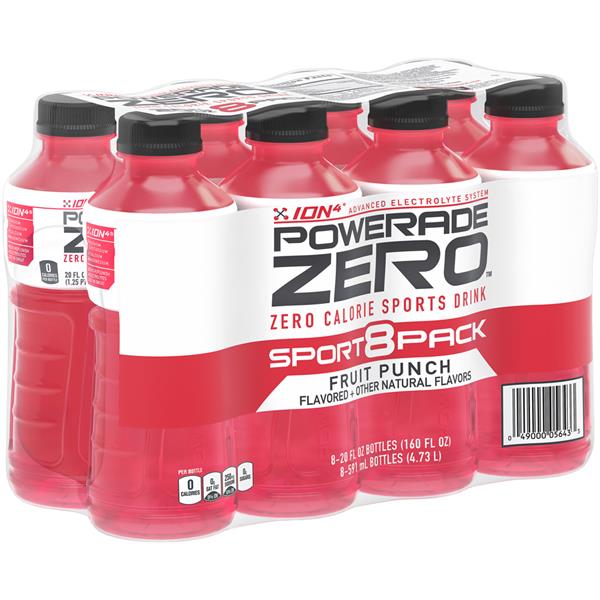 Powerade Zero Fruit Punch Sports Drink 8 Pack HyVee Aisles Online
