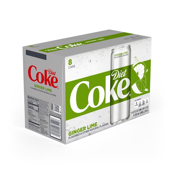 Diet Coke Ginger Lime Cola 8Pk HyVee Aisles Online Grocery Shopping