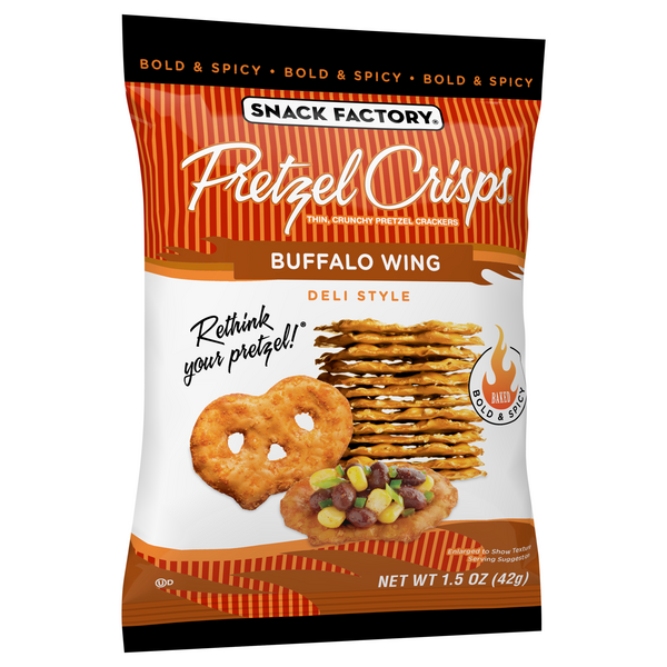 Snack Factory Pretzel Crisps Buffalo Wing Deli Style HyVee Aisles