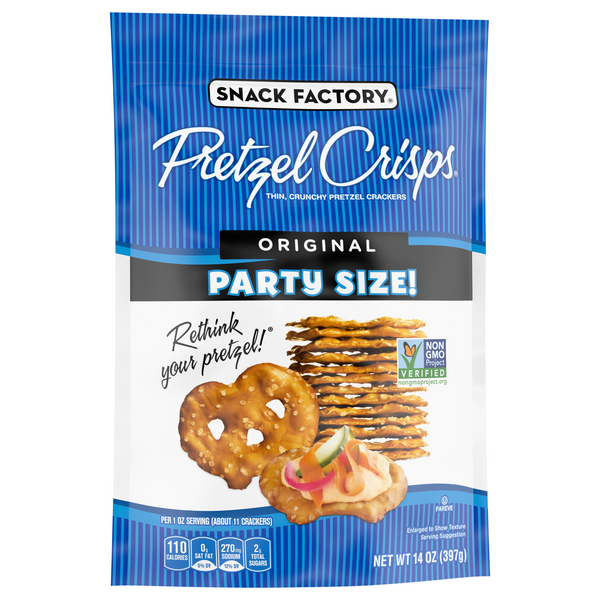 Snack Factory Pretzel Crisps Original Deli Style HyVee Aisles Online