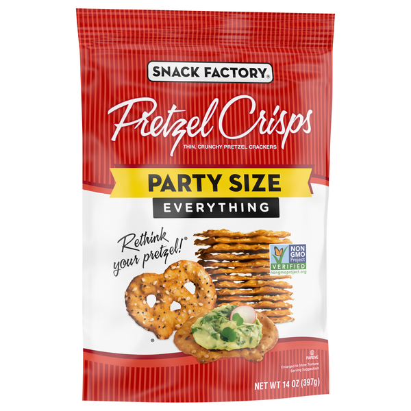 Snack Factory Pretzel Crisps Everything Deli Style HyVee Aisles