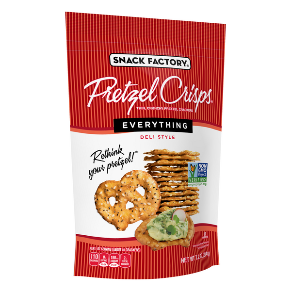 Snack Factory Pretzel Crisps Everything Deli Style HyVee Aisles
