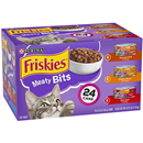 Purina Friskies Meaty Bits Cat Food Variety Pack 24Ct