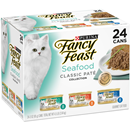 Purina Fancy Feast Classic Seafood Feast Variety Cat Food 24Ct