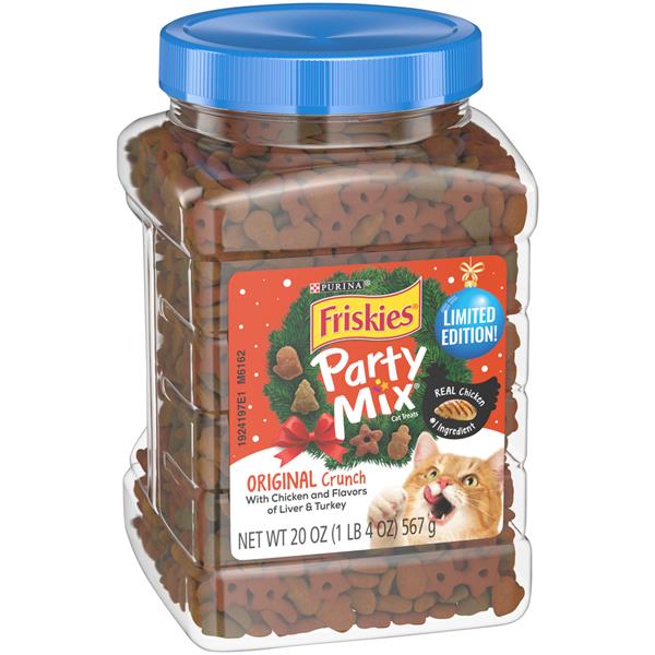 Purina Friskies Cat Treats, Party Mix Original Crunch Holiday HyVee