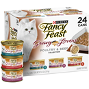 Purina Fancy Feast Gravy Lovers Poultry & Beef Feast Variety Cat Food 24Ct