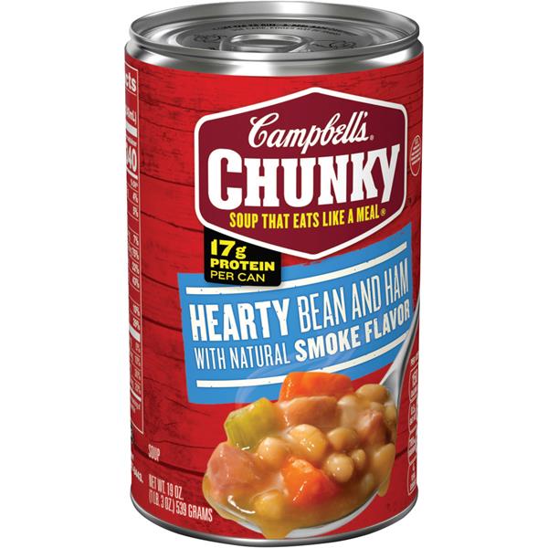 Campbell's Chunky Hearty Bean and Ham with Natural Smoke ...