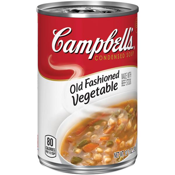 Campbell's Old Fashioned Vegetable Made With Beef Stock Condensed Soup ...
