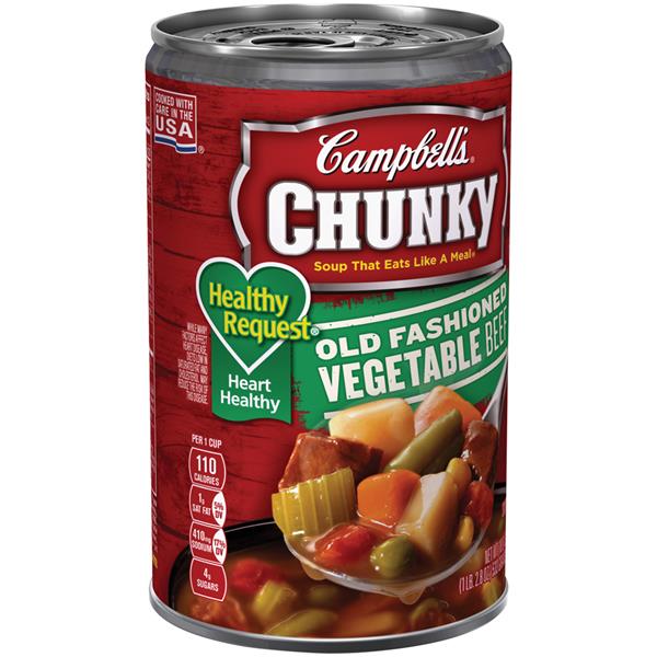 Campbell's Chunky Healthy Request Old Fashioned Vegetable Beef Soup