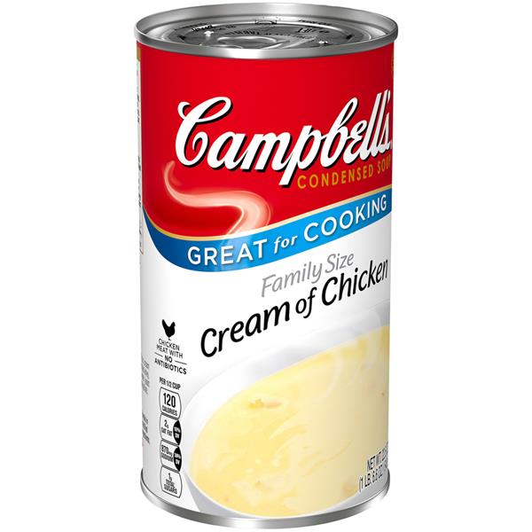 Campbell's Family Size Cream of Chicken Condensed Soup | Hy-Vee Aisles ...